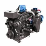 Humo gris motor diesel