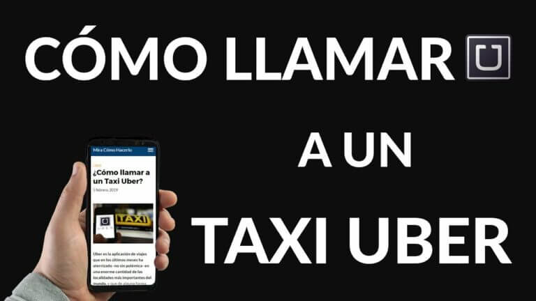 Como se pide un taxi uber