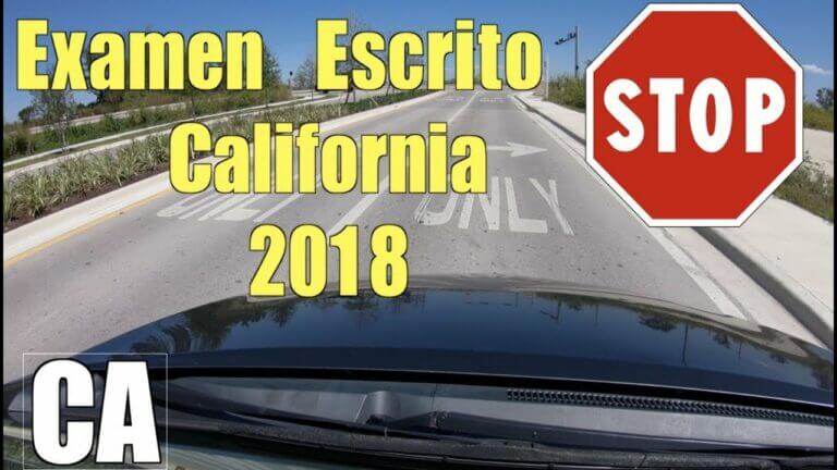 Test licencia de conducir california