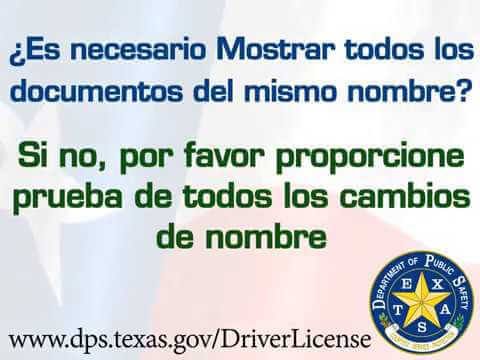 Cambio de dirección de la licencia de conducir en texas