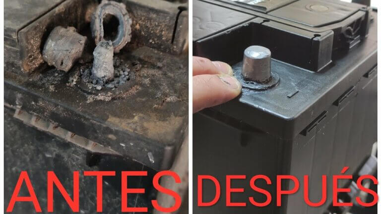 Como reparar los bornes de una bateria