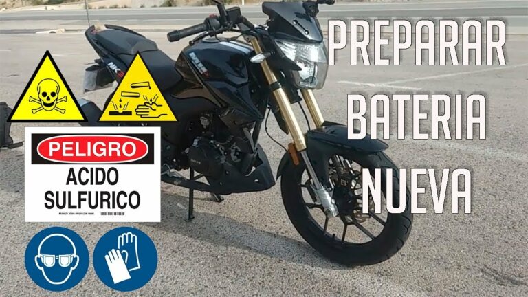 Como preparar una bateria nueva de moto